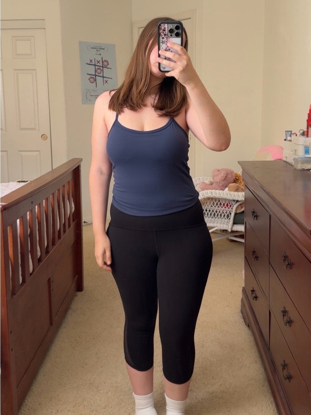Black Lululemon Athletic Capri Leggings
